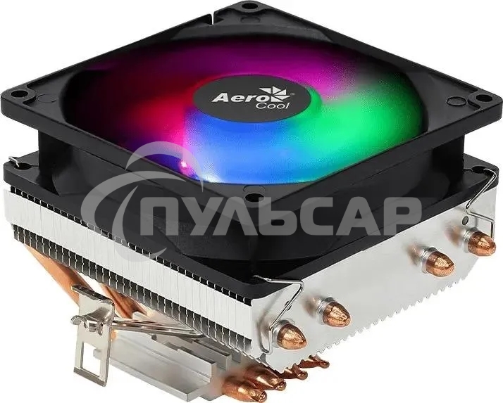 Кулер для процессора AeroCool / Formula Air Frost 4 черный, 90 мм, алюминий/медь, 1800 об/мин, 25.7 дБ, 3 pin, 125 Вт, 78 мм