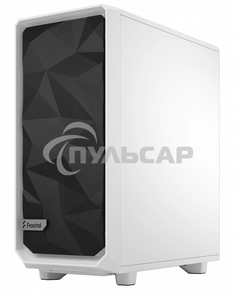 Компьютерный корпус Fractal Design MESHIFY 2 COMPACT белый - TG / ATX, TG / 2x140мм & 1x120мм fans inc. / FD-C-MES2C-05