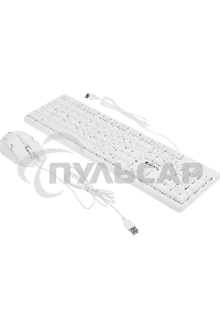 Комплект клавиатура + мышка Defender LINE MOTION C-977 RU белый