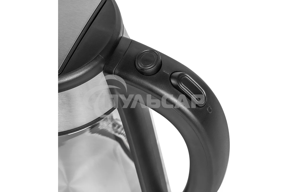 Чайник электрический Galaxy Line GL 0558, черный, стекло, 2200 Вт, 1,7 л