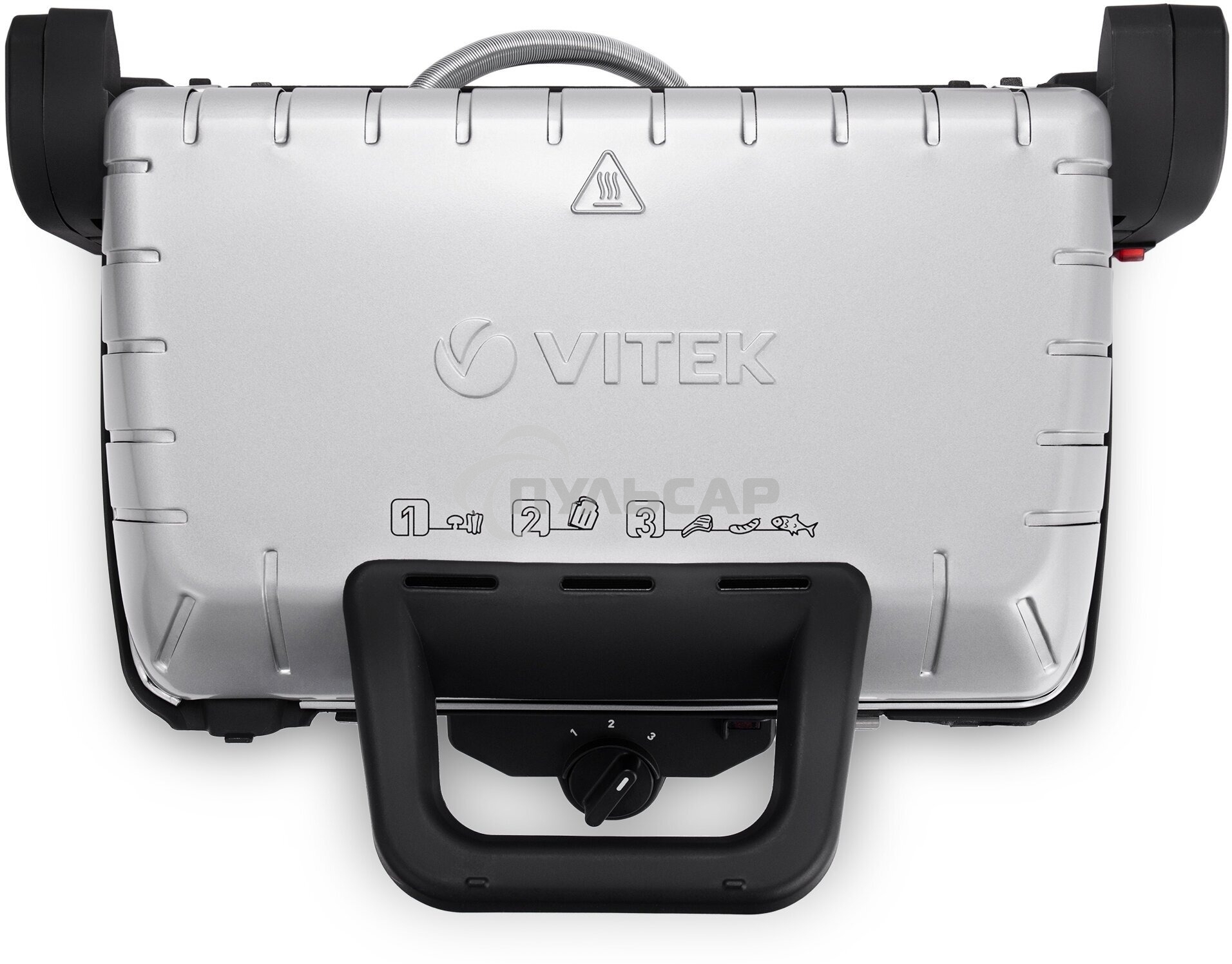 Гриль-пресс Vitek VT-2633 (SR) серебро/черный
