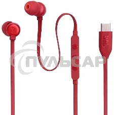 Наушники JBL Tune 310C USB Type-C внутриканальные красный