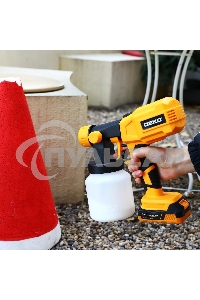 Краскопульт аккумуляторный DEKO SG20DK, 20В, 800 мл, 1x3.0А·ч 083-1133