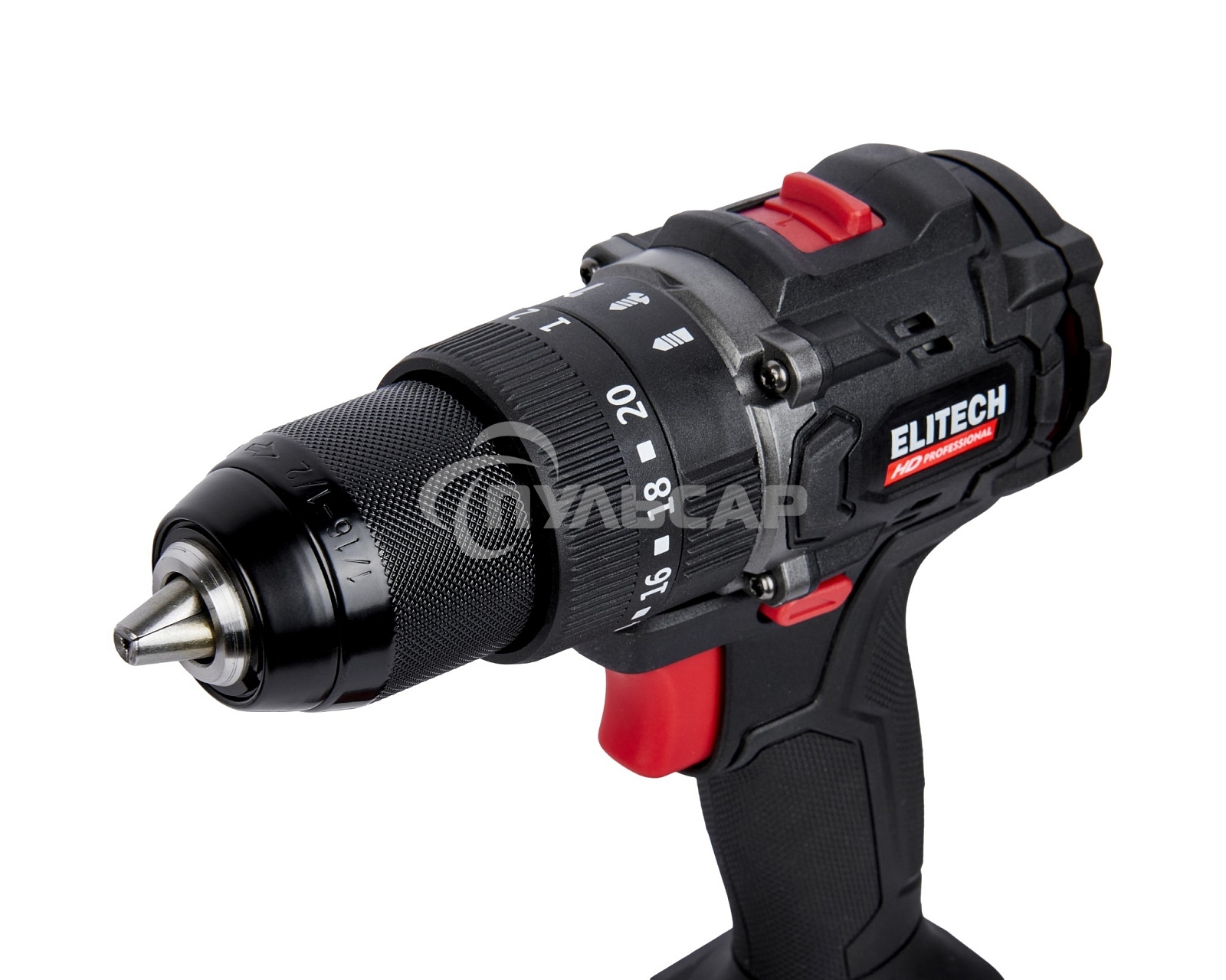 Дрель-шуруповерт Elitech CD 20ISL2 (E2201.041.02) 80Вт аккум. патрон:быстрозажимной (кейс в комплекте) (205723)