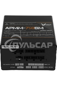 Блок питания Aerocool / Formula ATX 750W APMM-750BM 80 PLUS bronze (20+4pin) APFC 140мм fan 6xSATA Cab Manag RTL