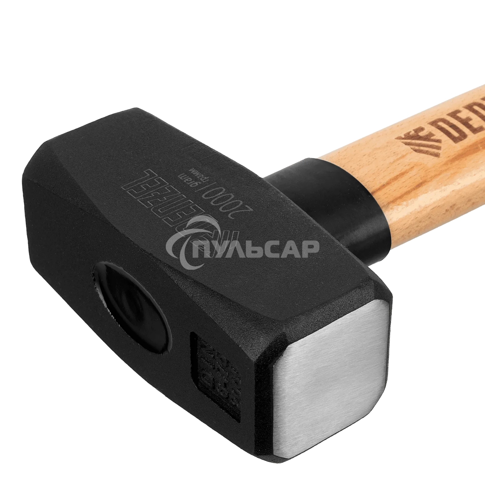 Кувалда Denzel 2000 г, кованая головка, буковая рукоятка