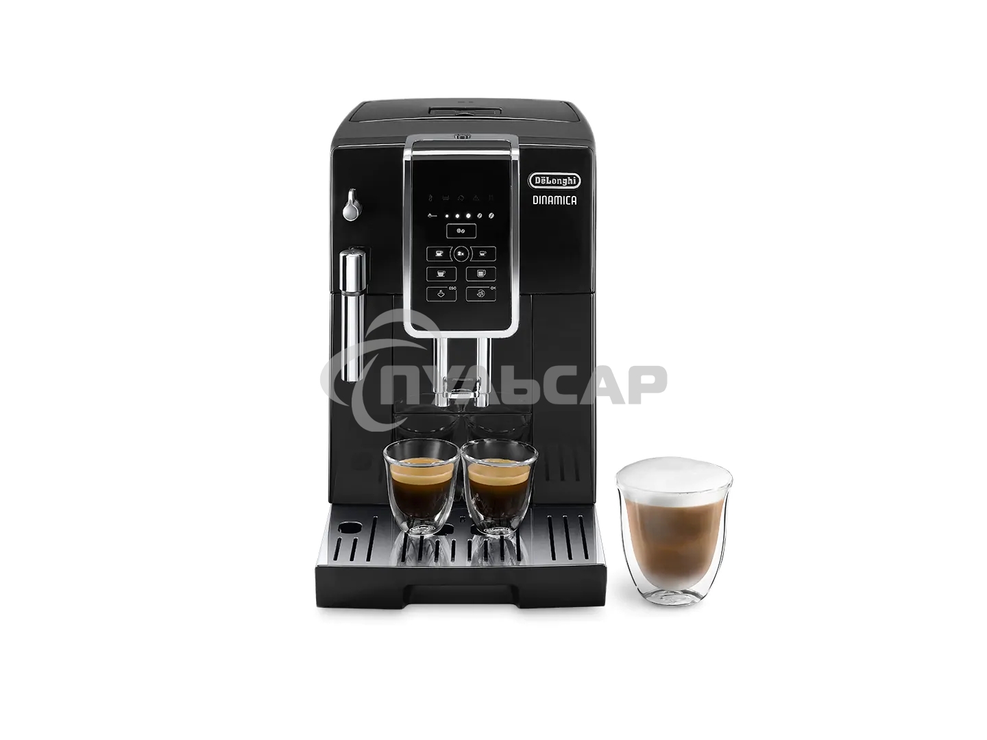 Кофемашина автоматическая DeLonghi ECAM 350.15.B черный, исп. кофе - молотый/зерновой, 1.8 л, 1450 Вт, 15 бар