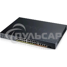 Коммутатор Hybrid Smart L2+ Switch Zyxel NebulaFlex XMG1930-30HP, rack 19