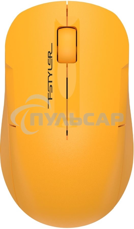 Мышь беспроводная A4Tech Fstyler FG15C Air2 желтый, 1200 dpi, радиоканал, USB, кнопки - 3