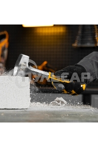 Кувалда Denzel 1 кг, цельнометаллическая, двухкомпонентная рукоятка