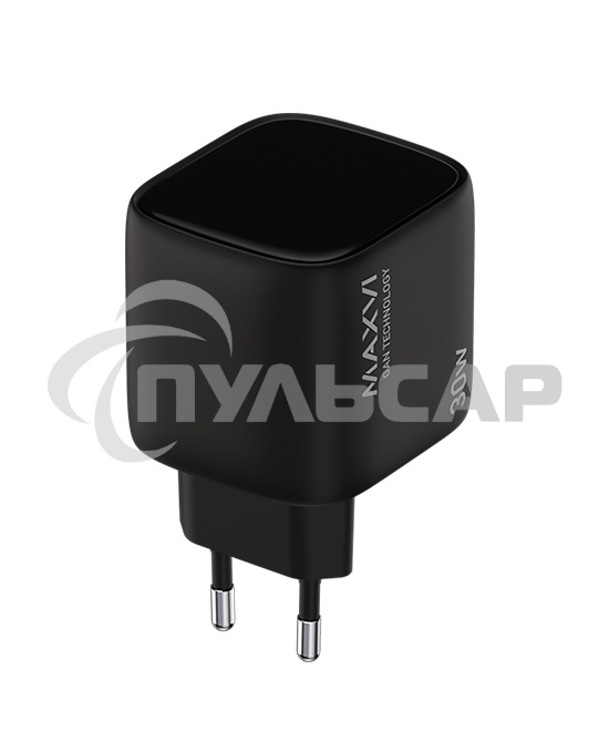 Сетевое зарядное устройство Maxvi SFC-330GN Type-C\USB 30W PD QC3.0 черный