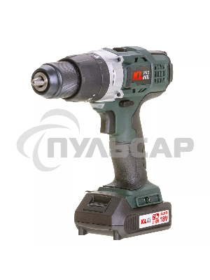 Профессиональный ударный шуруповерт KLPRO KLDM18-20 (18В, Li-ion-2шт, 2.0А·ч, 40Нм, 2 скорости, подсветка, магнитная бита,З/У,в кейсе)