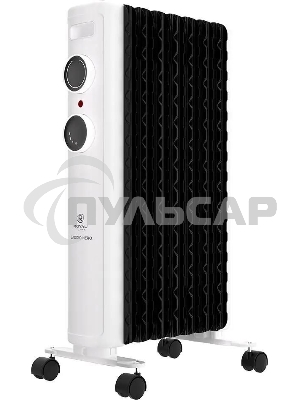 Обогреватель масляный Royal Clima Laggio Nero ROR-LN7-1500M, с терморегулятором, 1500Вт, 6 секций, 3 режима, белый/серый