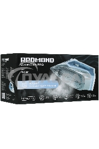 Утюг Redmond RI-C284 голубой, 2200 Вт, подошва - керамика, пар 35 г/мин, паровой удар 160 г/мин, самоочистка, антикапля