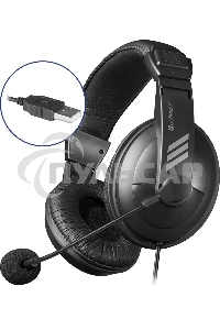 Гарнитура Defender Gryphon 750U USB, черный, 1.8м кабель