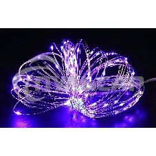 Гирлянда светод. Funray Нить, SE-STRING-550P, 5м, 50 LED, фиолетовый, 3*АА, серебр. шнур 0,3м