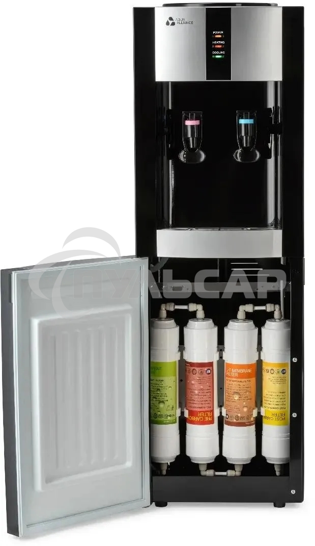 Пурифайер AEL H1s-LD напольный электронный черный/серебристый