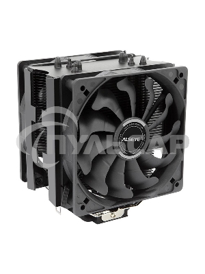 Кулер для процессора Alseye S120D-B черный, 120 мм, алюминий/медь, 1700 об/мин, 38.8 дБ, 4 pin, 135 Вт, 153 мм