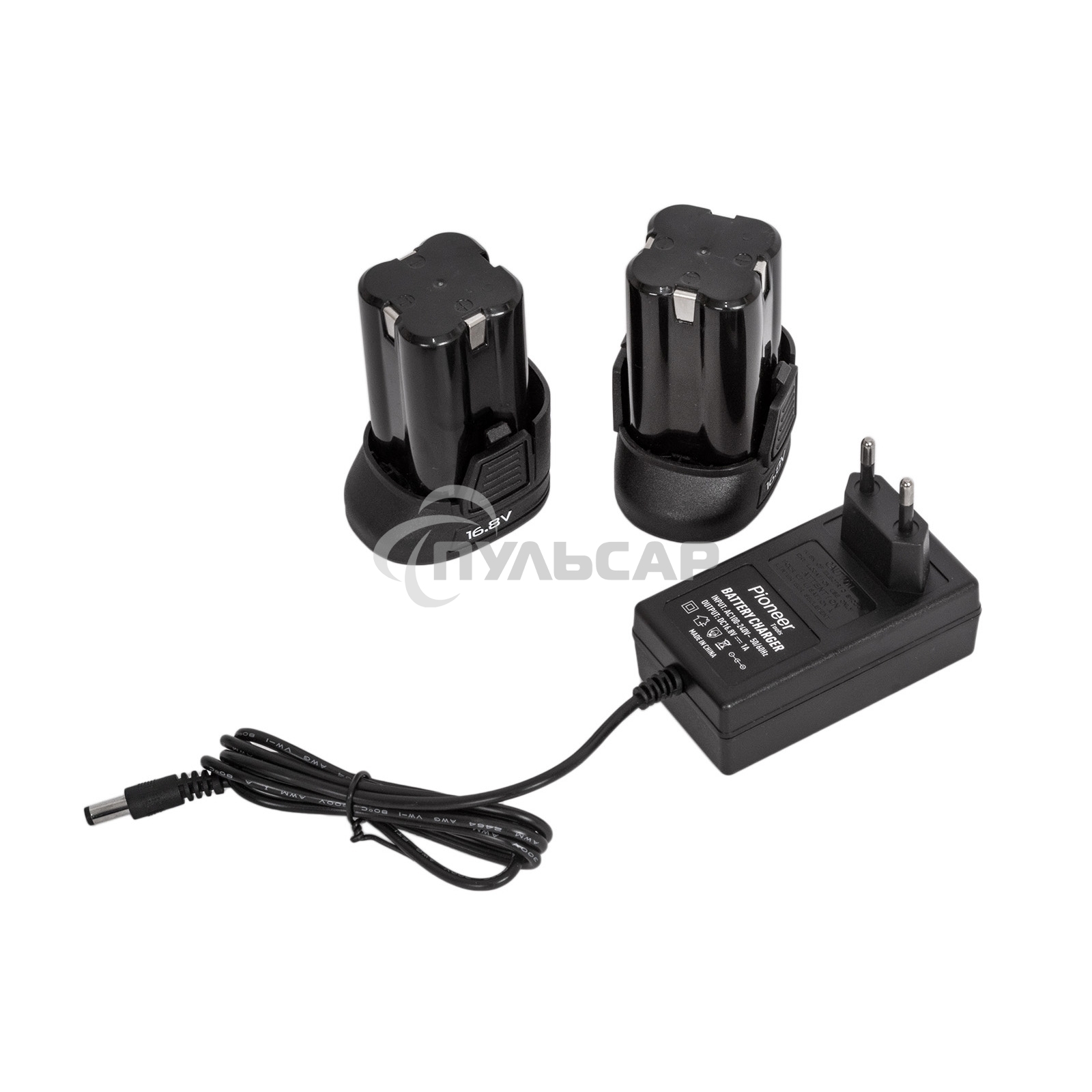 Шуруповерт аккумуляторный PIONEER CID-E1602BL-22C черный, синий