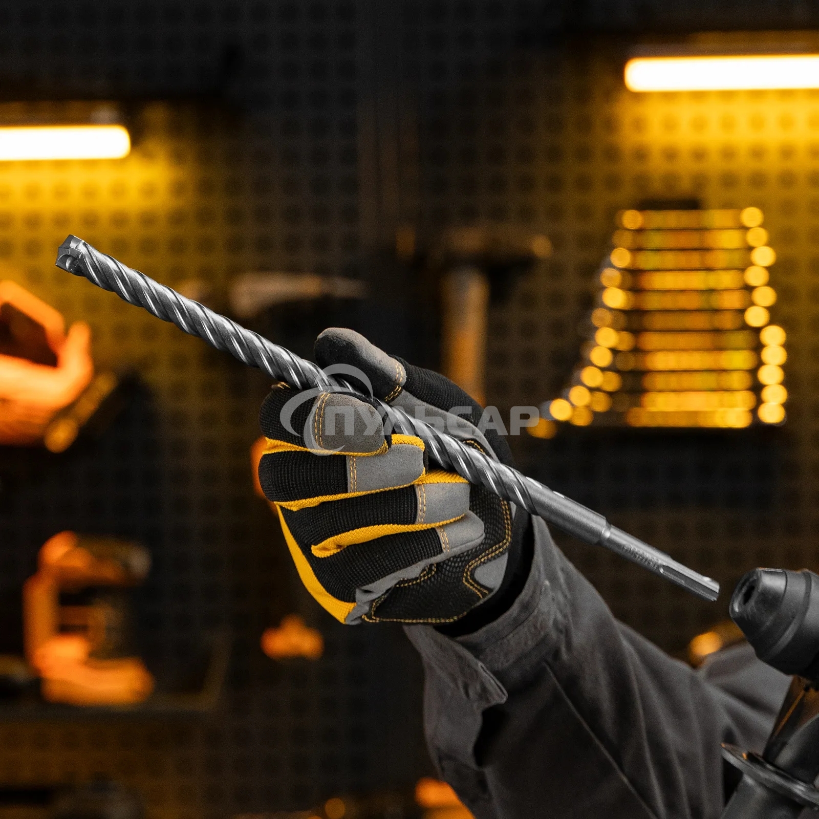 Бур по бетону Denzel цельная крестовая пластина, 14x315 мм, SDS PLUS