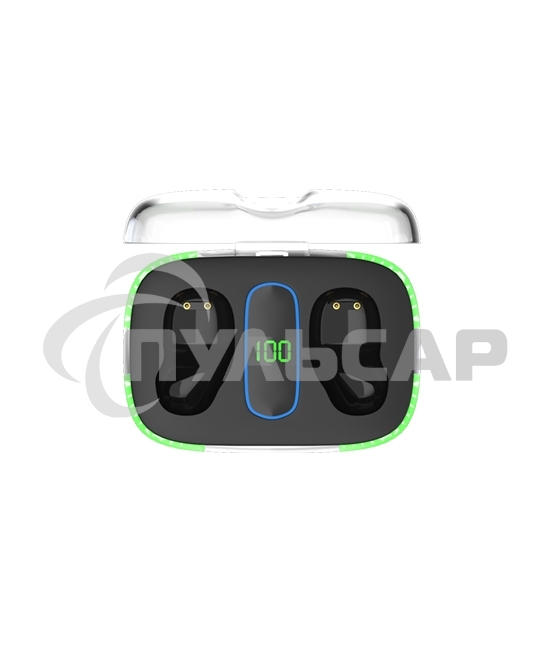 Беспроводные наушники Maxvi MHF-112BT черные TWS\LCD\Sensor\200мАч\5.3\кабель Type-C