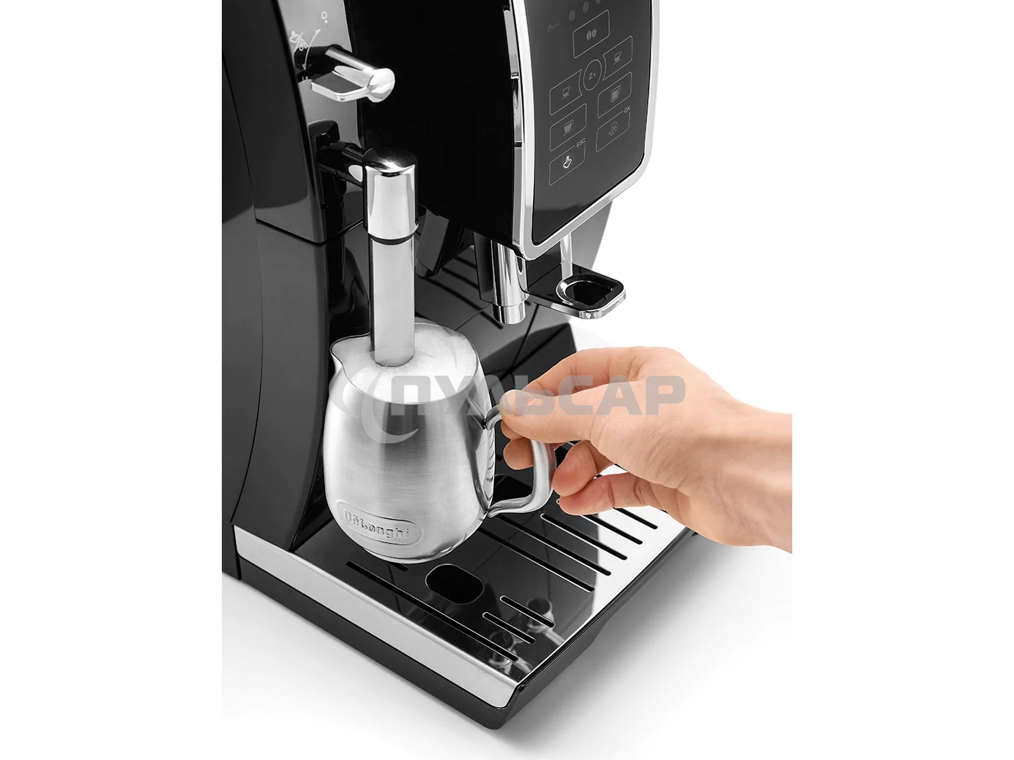 Кофемашина автоматическая DeLonghi ECAM 350.15.B черный, исп. кофе - молотый/зерновой, 1.8 л, 1450 Вт, 15 бар