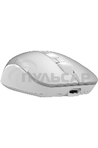 Мышь беспроводная A4Tech Fstyler FB26CS Air2 серебристый/белый, 2000 dpi, радиоканал, Bluetooth, USB, кнопки - 4