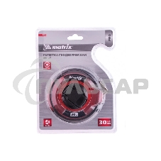 Рулетка геодезическая Matrix 30 м х 12,5 мм, закр. корп., стальная лента, односторон. шкала, PRO