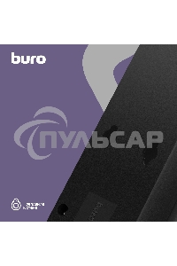 Сетевой фильтр Buro 600SH-16-3-B 3м (6 розеток) черный (коробка)