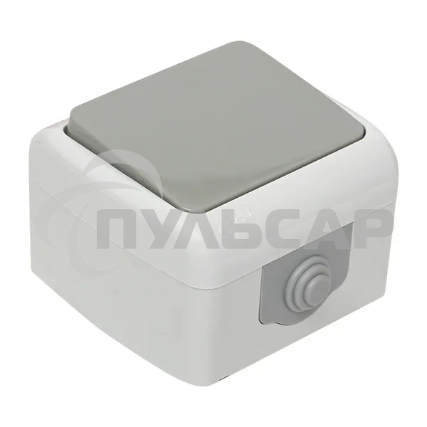 Выключатель EKF Мурманск EFV10-021-30-54 1 -клавишный 10А IP54 серый