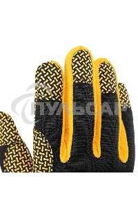 Перчатки универсальные Denzel 68000 силиконовое нанесение, размер 10