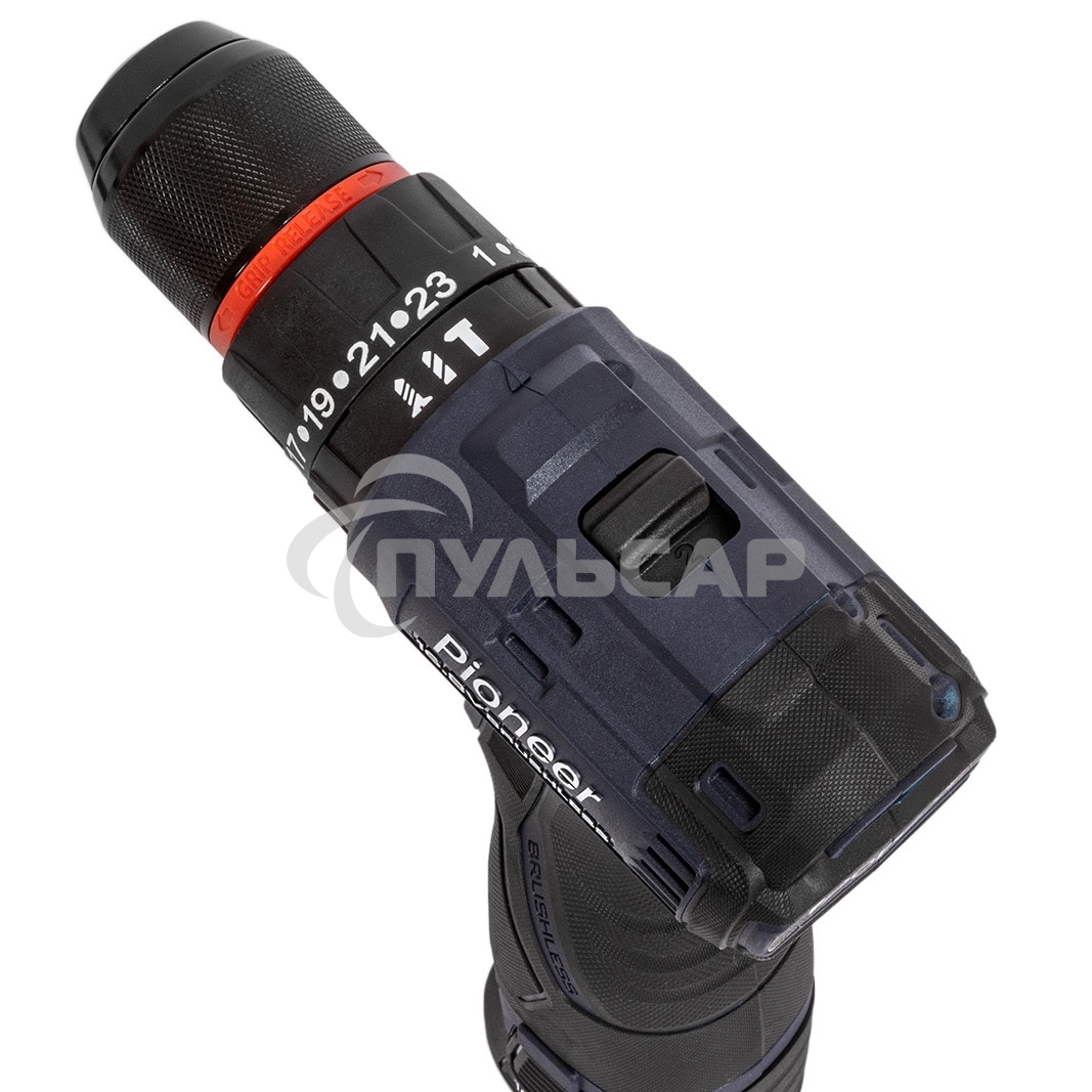 Шуруповерт аккумуляторный PIONEER CID-E1602BL-22C черный, синий