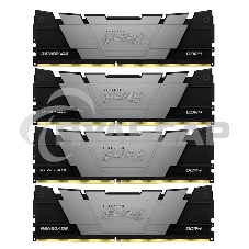 Оперативная память Kingston Fury Renegade, DDR4, 32Gb (4x8Gb), 3600MHz, CL16, DIMM, черный, радиатор