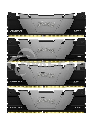 Оперативная память Kingston Fury Renegade, DDR4, 32Gb (4x8Gb), 3600MHz, CL16, DIMM, черный, радиатор