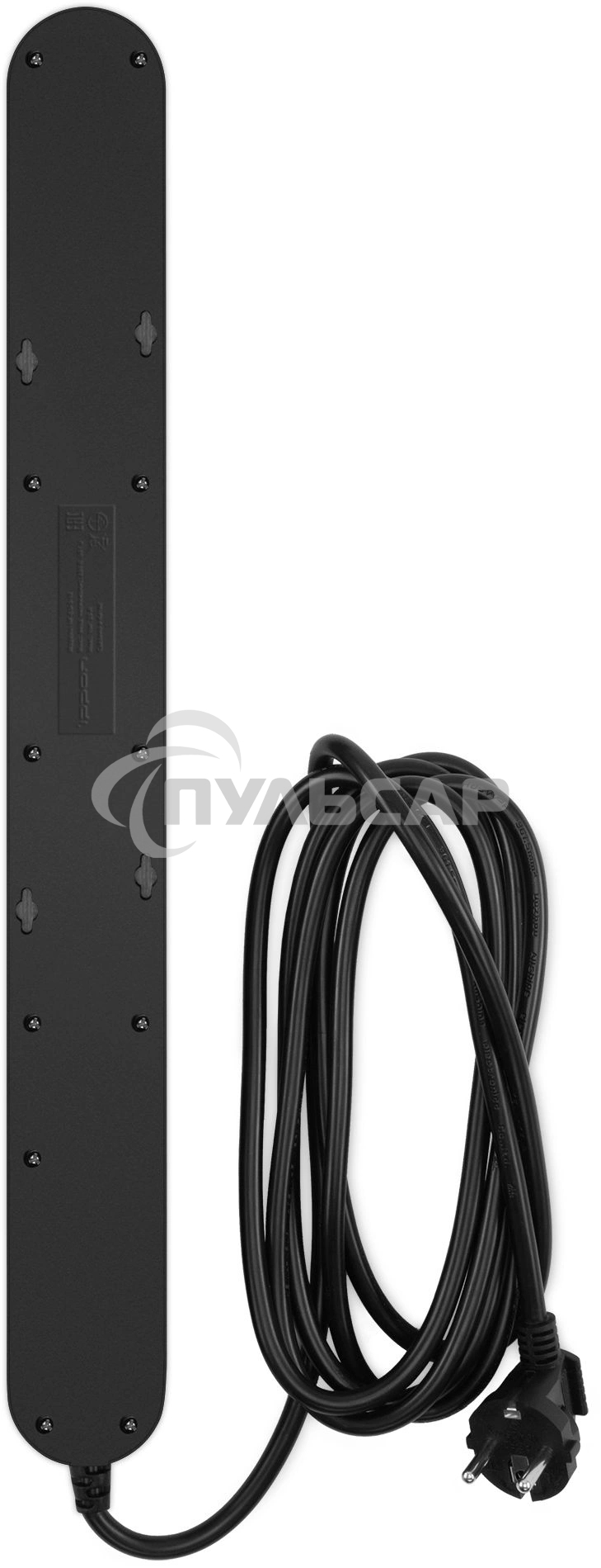 Сетевой фильтр Ippon NF-EU-3-16 3м (6 розеток) черный (коробка)