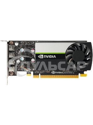 Видеокарта NVIDIA T1000 4G, long bracket and short bracket together