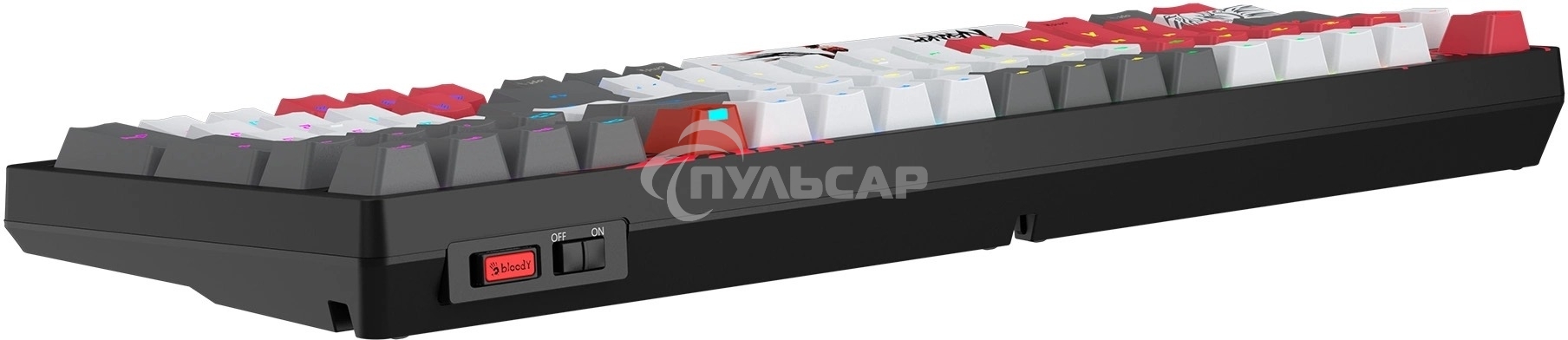 Клавиатура беспроводная механическая A4Tech Bloody WS98 Naraka USB черный/красный (WS98)