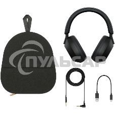 Гарнитура мониторные Sony WH-1000XM5 1.2м черный беспроводные bluetooth оголовье (WH1000XM5/B)