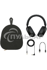 Гарнитура мониторные Sony WH-1000XM5 1.2м черный беспроводные bluetooth оголовье (WH1000XM5/B)