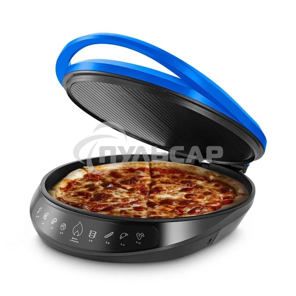 Пиццамейкер Kitfort КТ-3680 1800Вт синий/черный