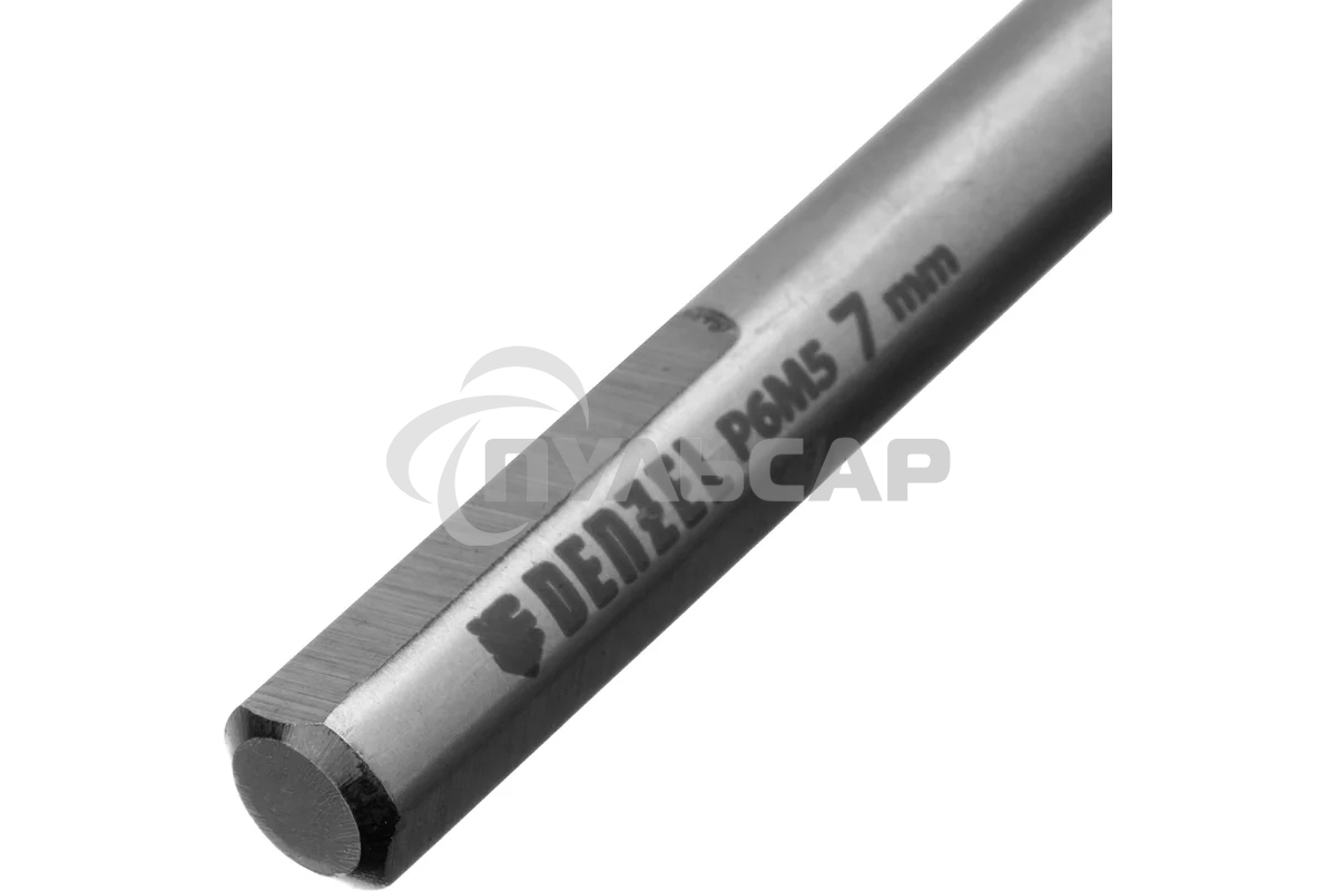 Сверло спиральное по металлу Denzel 7,0 x 109мм, Р6М5, Golden Tip, многогранная заточка