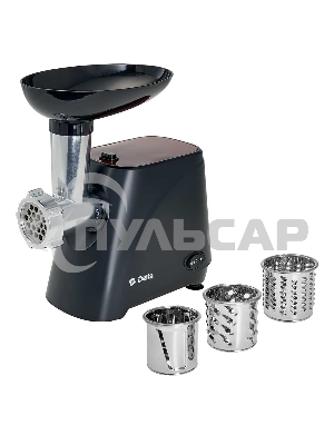 Мясорубка электрическая DELTA DL-6106M черный с красным