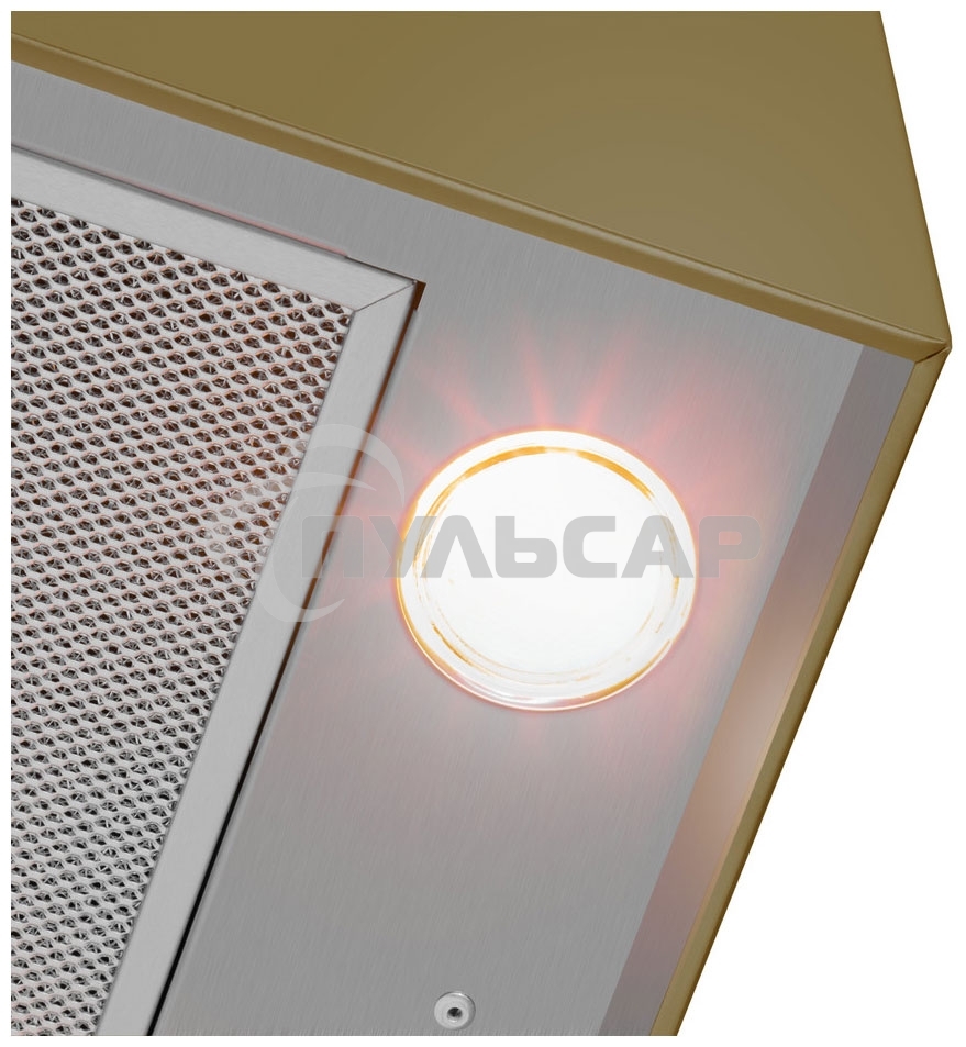 Вытяжка пристенная островная Maunfeld Bath 402 золотой, 40 см, 1150 куб. м/ч, 52 дБ