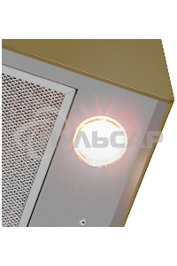 Вытяжка пристенная островная Maunfeld Bath 402 золотой, 40 см, 1150 куб. м/ч, 52 дБ