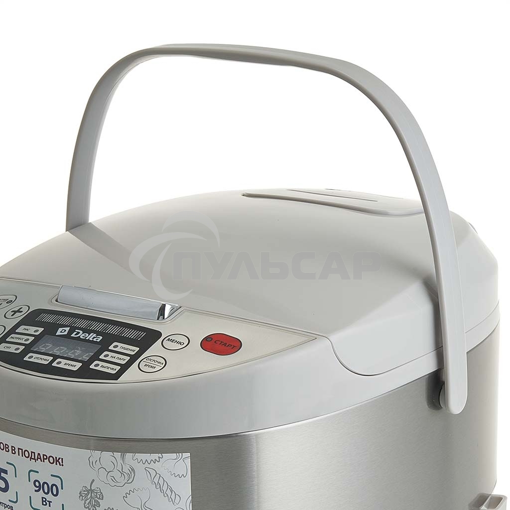 Мультиварка DELTA DL-6529 белый: 900 Вт,5л, 6 ПРОГРАММ (4)