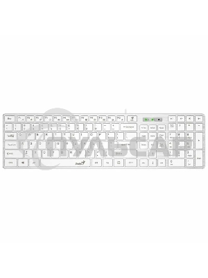 Клавиатура проводная Genius SlimStar 126 wired keyboard белый color (12 Multimedia Function Keys and 4 dedicated Hotkeys for Quick Coммands, Ultra-Slim Keycaps)