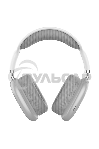 Гарнитура Bluetooth QUMO Emotion (ВТ 0090) MicroSD AUX накладная Bluetooth 5.3 360 мА 10ч серебро