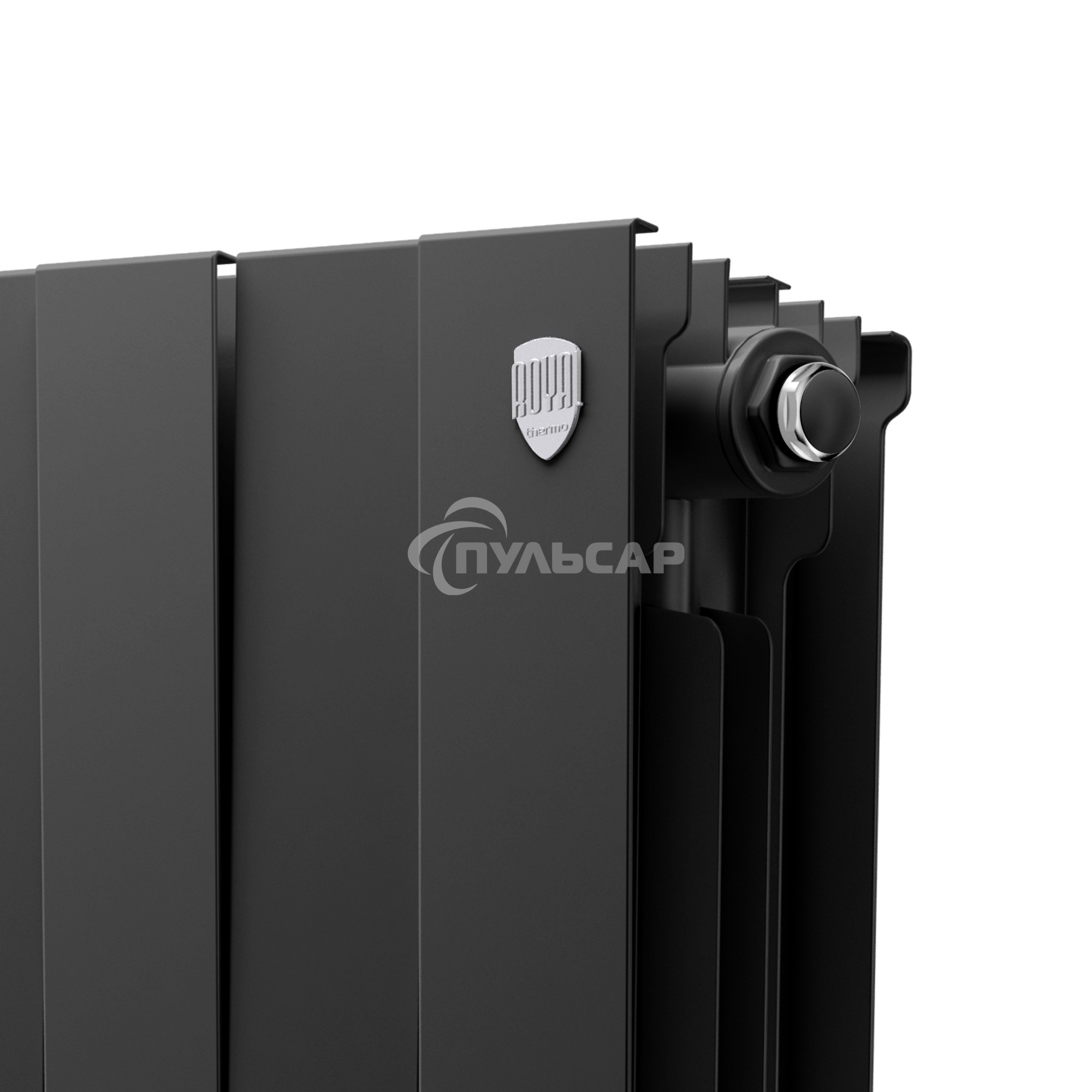 Радиатор биметаллический Royal Thermo PianoForte 200 черный - 12 секц.