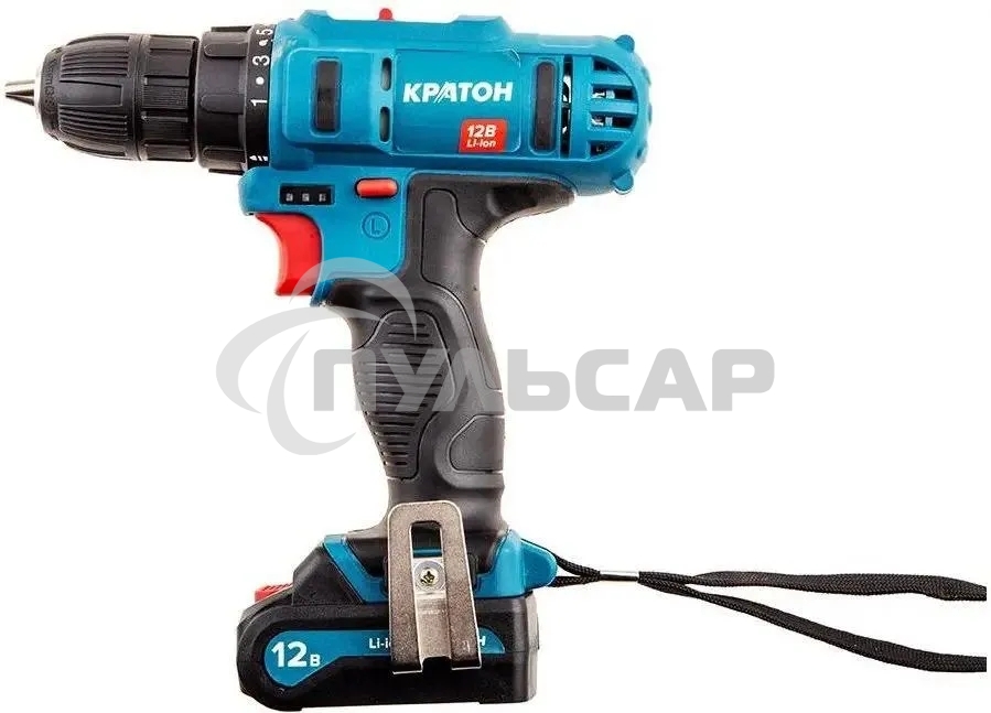 Дрель-шуруповерт аккумуляторная Кратон CD-12-Li-1,5