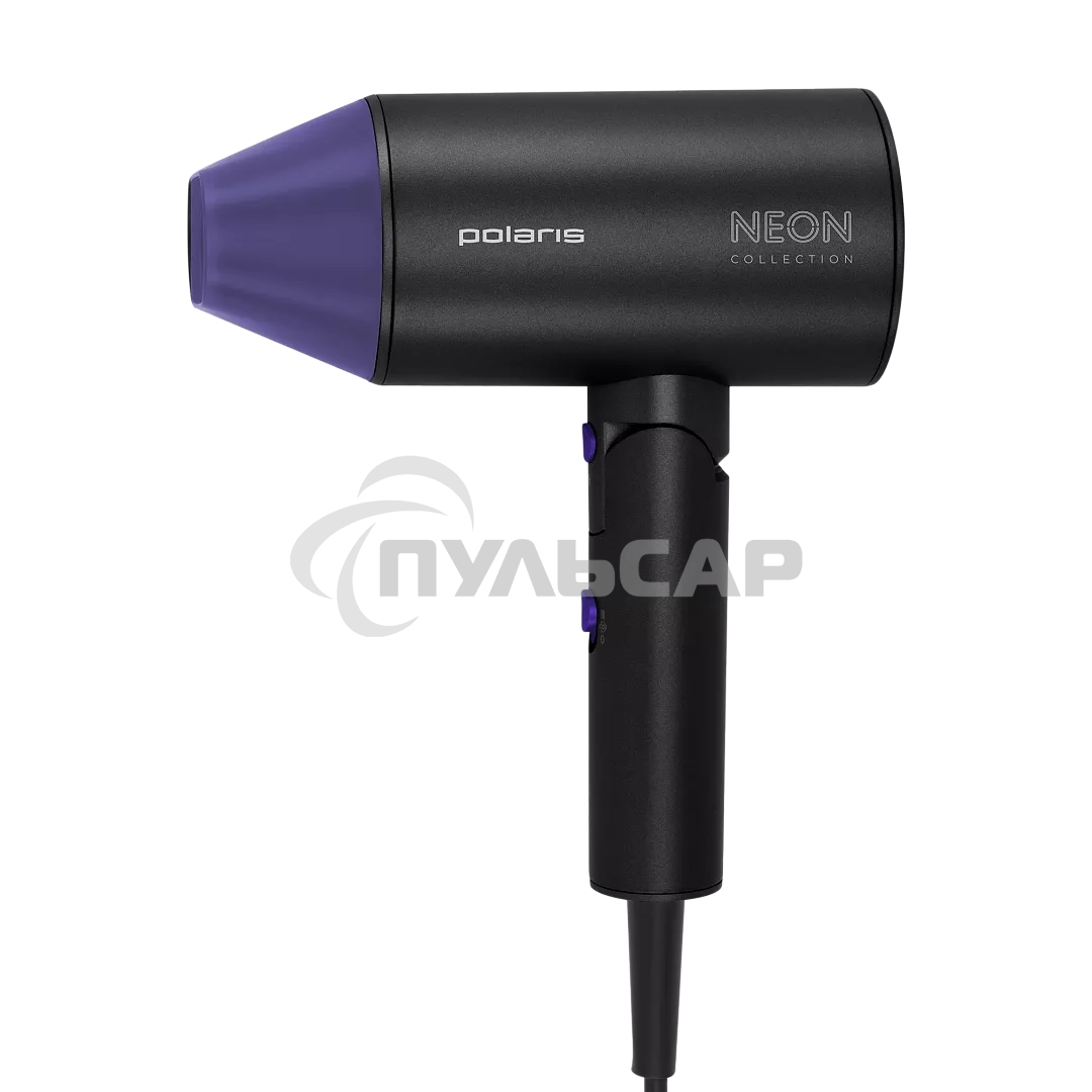 Фен Polaris PHD-2120 TI (2400W, 2 режима,2 скорости концентратор ) черный/фиолетовый